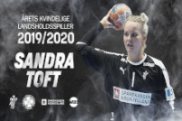 Sandra Toft er Årets Kvindelige Landsholdsspiller 2019/2020 
