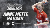 Anne Mette Hansen er Årets Kvindelige Landsholdsspiller 2018/19